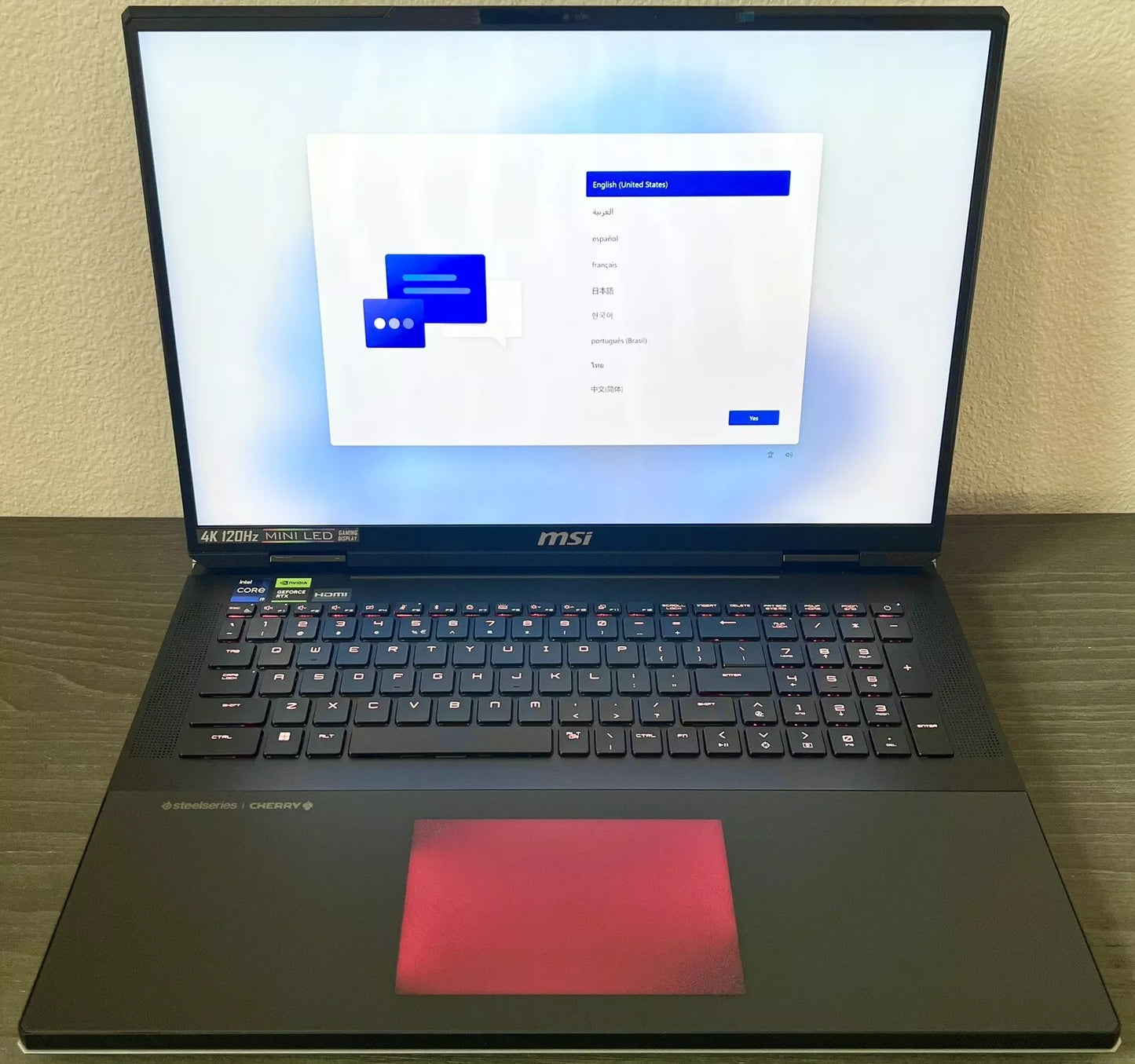 MSI Titan 18 HX A14VIG-036US Gaming Laptop i9-14900HX RTX 4090 128GB RAM 4TB SSD